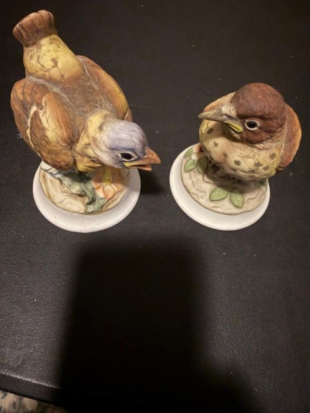 1 Kelvin Wood Thrush Bird #B743 1 Kelvin Gold Finch Bird #743 Figurine -Lot47-31